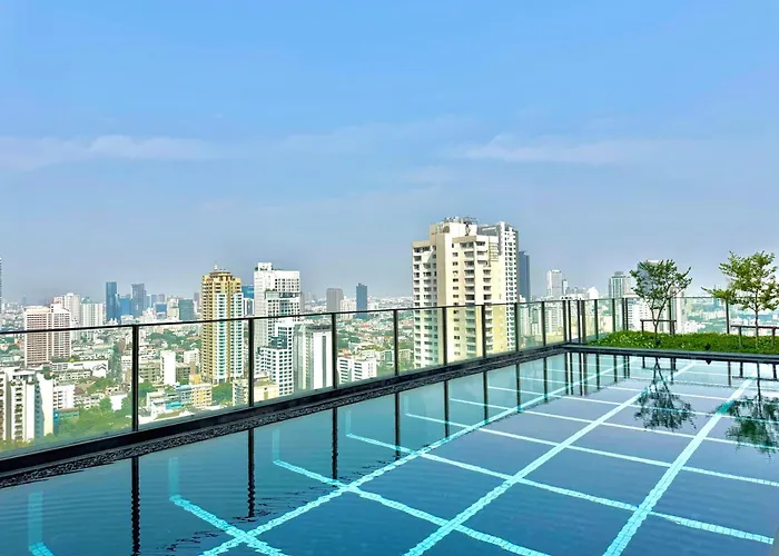 Walktobts>emdistrict/cityviewpool&gym/wifi/washer * Бангкок